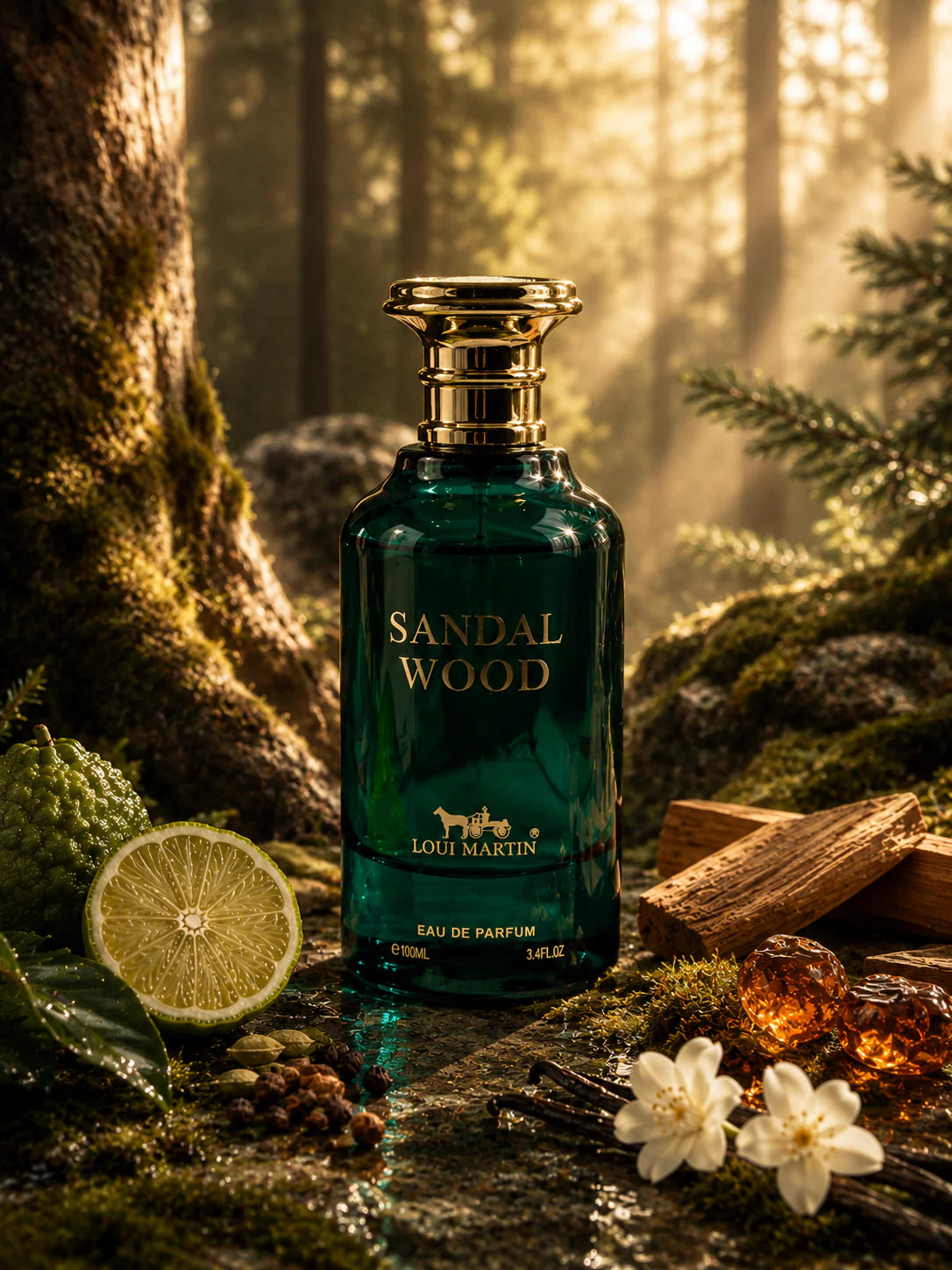 Sandal Wood - Loui Martin - eau de Parfum 100ML - inspi Stronger With You Sandalwood
