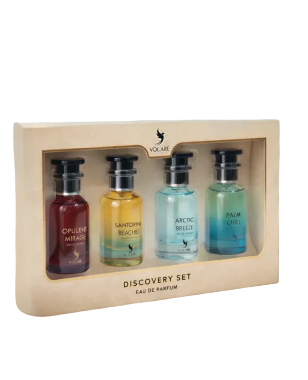 COFFRET DECOUVERTE VOLARE - 4 PARFUM 4 x 25 ML -inspi Ombre Nomade / On The Beach / Pacific Chill / Imagination